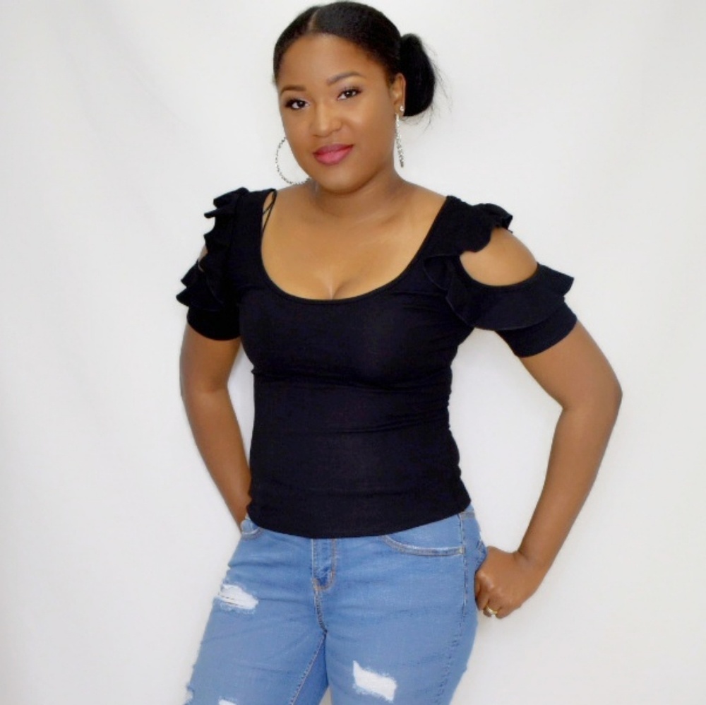 Ruffle Double Sleeve Top